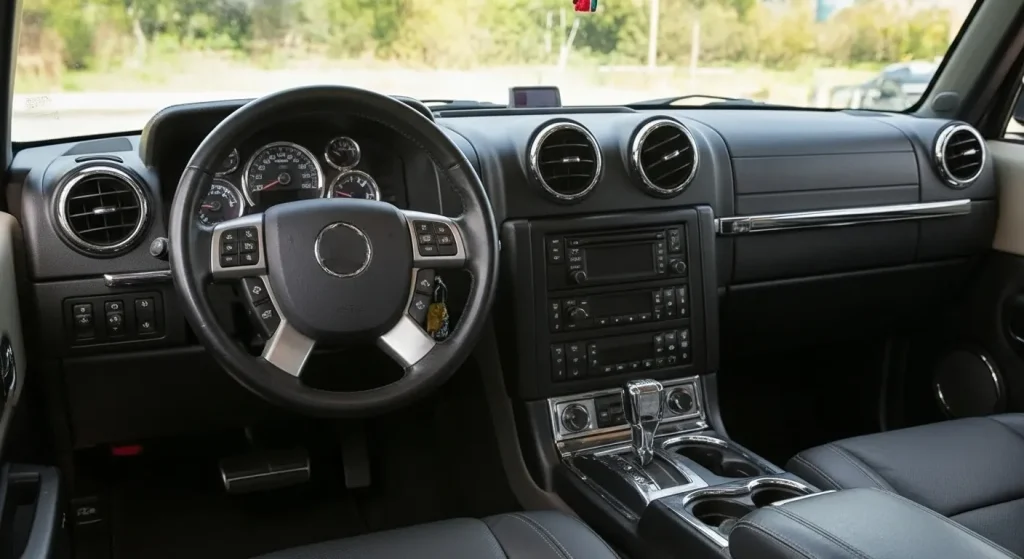 Stretched Hummer limousine driver side interior
