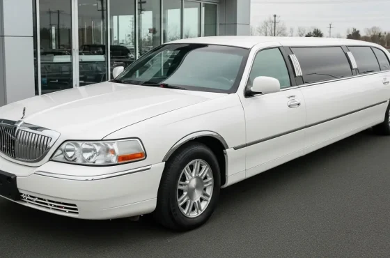 White Lincoln Town Car Limousine: The Classic Stretch Limo