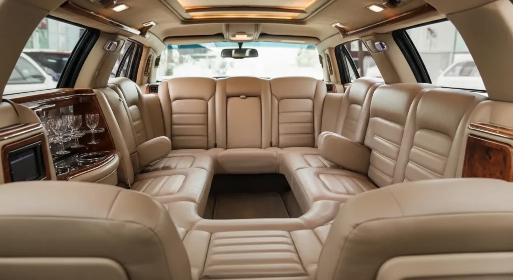 Lincoln Town Car limousine interior