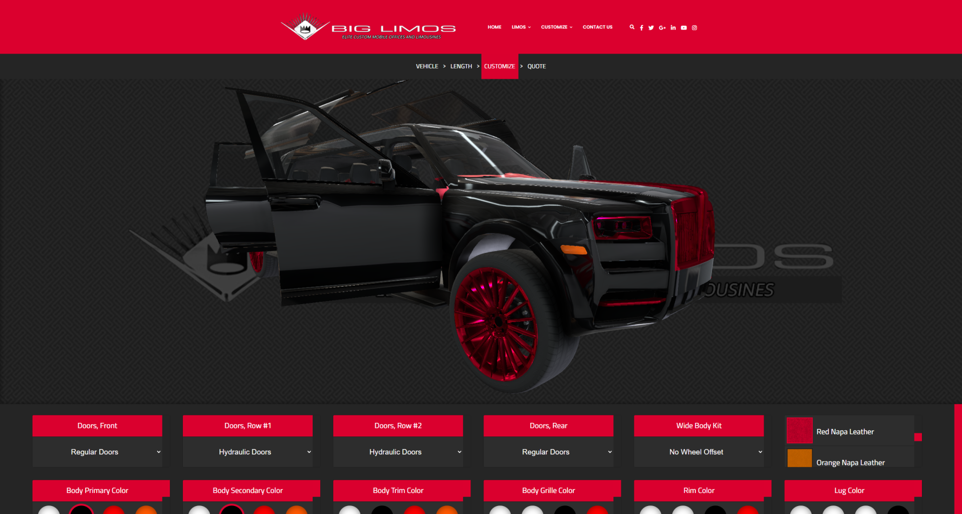 Big Limos | 3D Limo Configurator