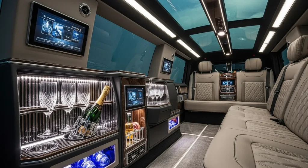 Interior of Mercedes Benz G-Wagon