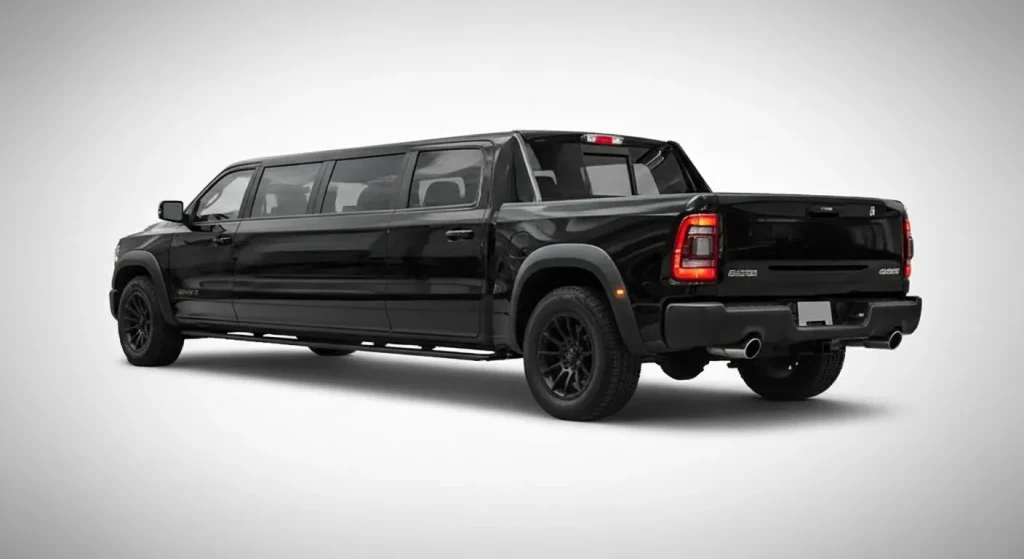 Back side exterior of Custom Dodge TRX 6-Door Truck