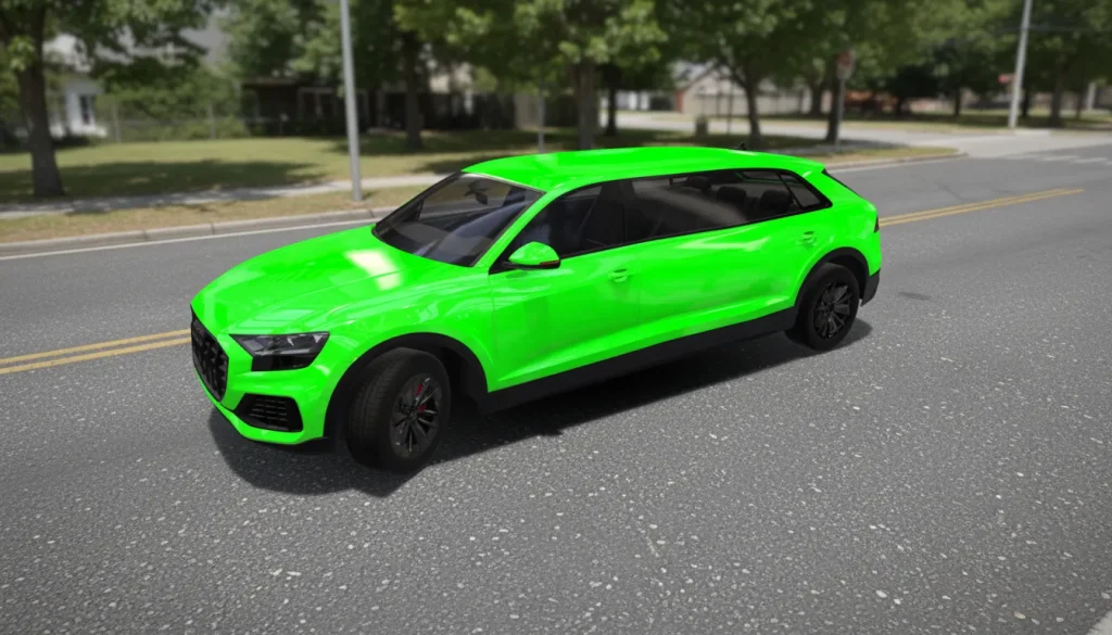 Audi Q8 standing on road