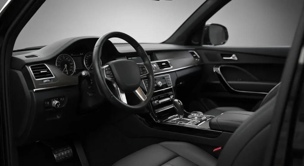 Custom Bentley Bentayga Limousine driver side interior