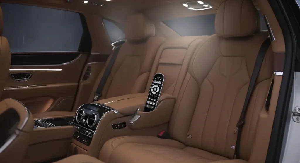 flying spur limo back side interior
