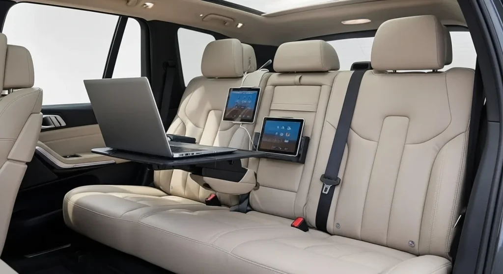 BMW X7 2025 back side interior
