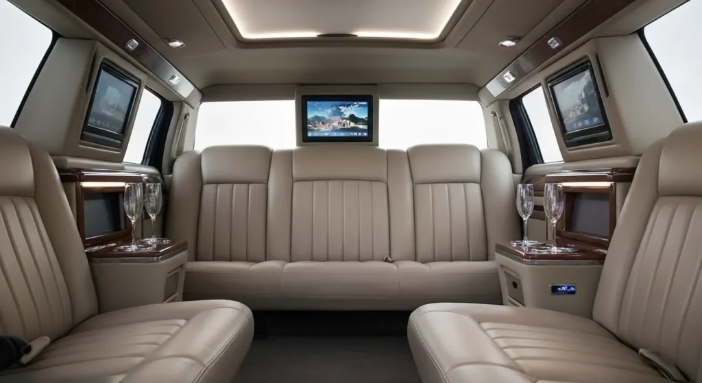GMC Asanti Limousine back side interior