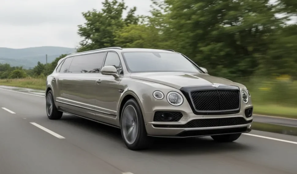 Bentley Bentayga Limousine standing on road