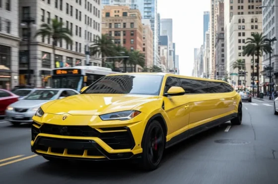 Custom Stretched Lamborghini Urus Limousine by Big Limos MFG