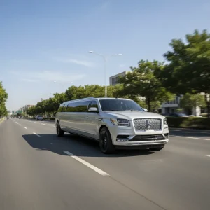 Lincoln Navigator Stretched on road