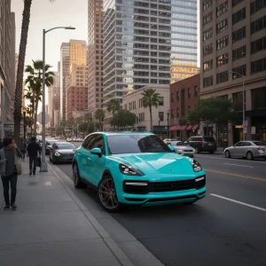 Porsche Cayennein city