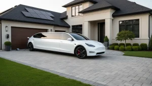 Custom Stretched Tesla at home