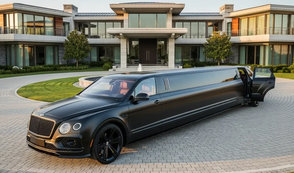 Custom Bentley Bentayga Limousine at home