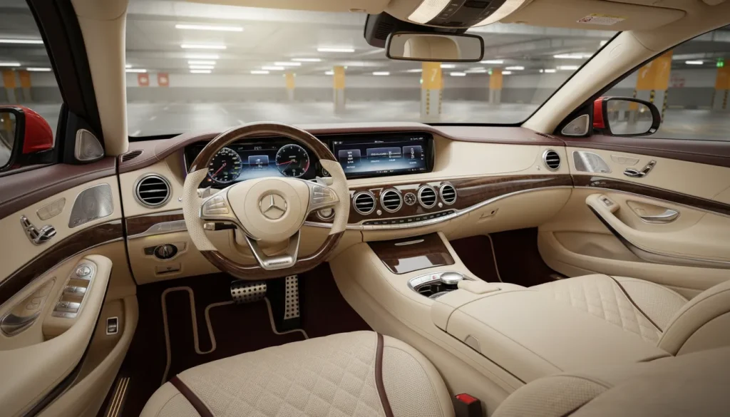Custom Mercedes Benz S650 driver side interior