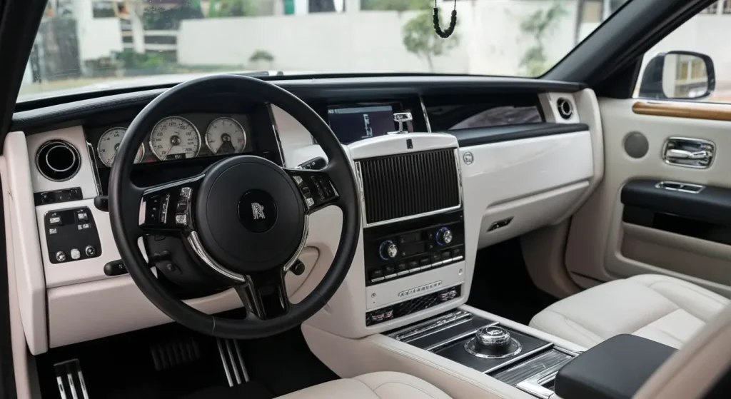 Rolls Royce Phantom Limousine driver side interior