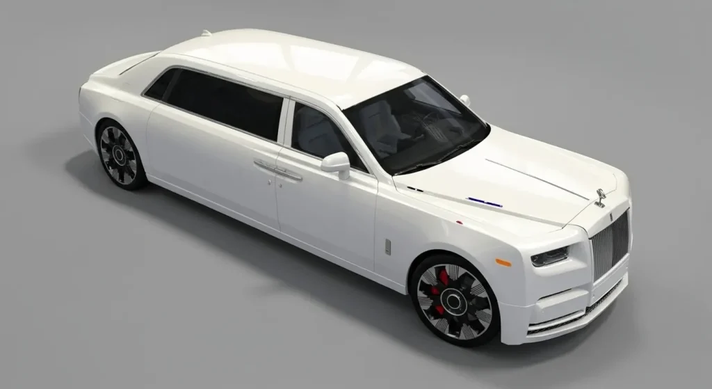 Rolls Royce Phantom Limousine side view