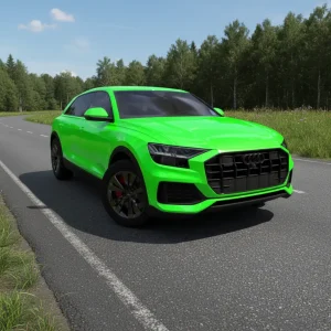 Audi Q8 standing on a road