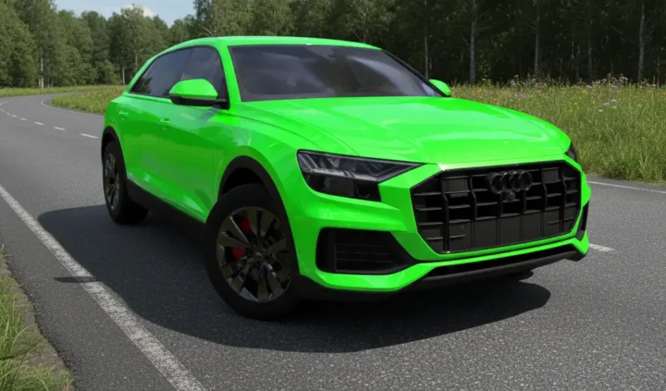 Audi Q8 standing on a road