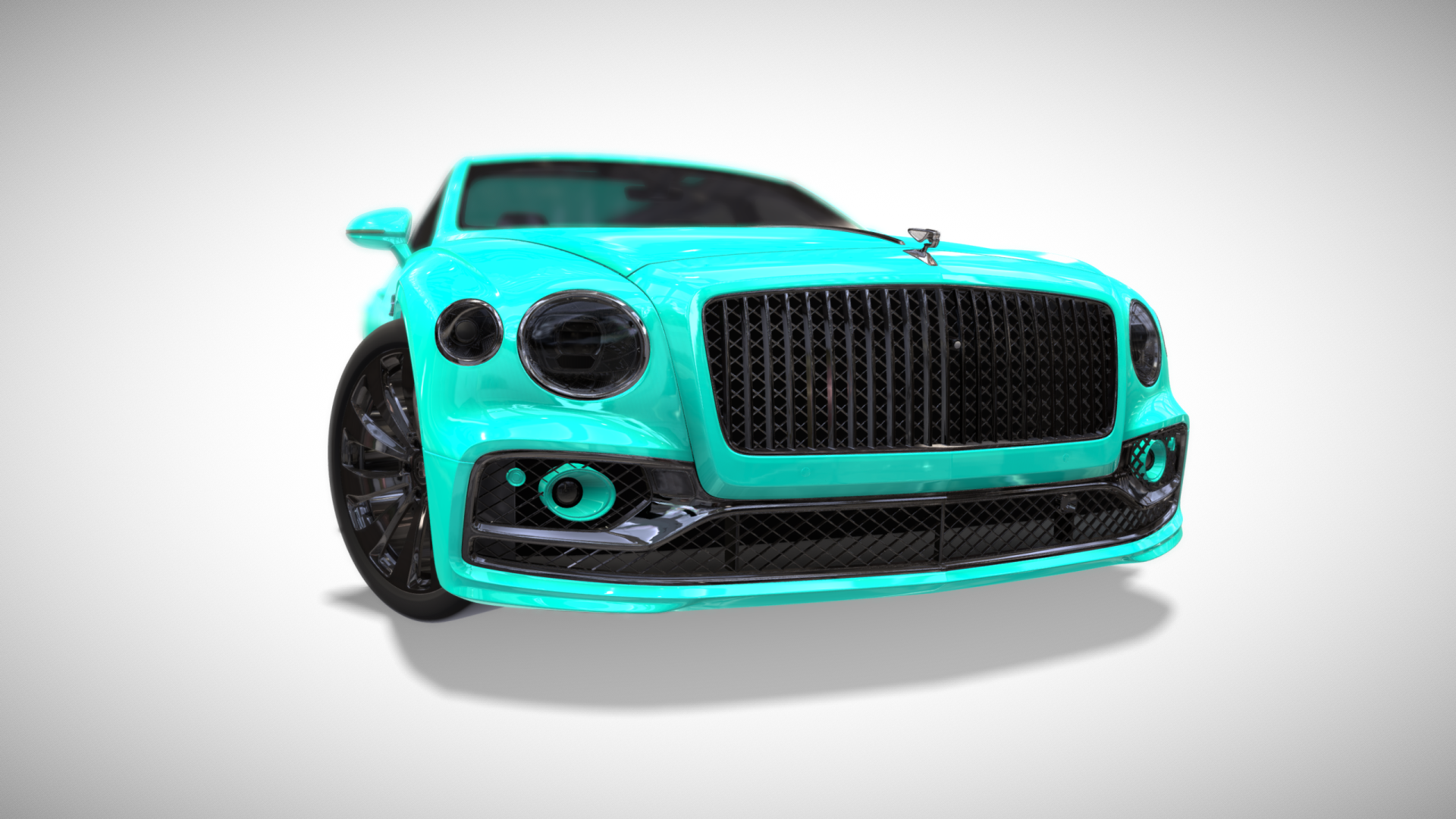 Cyan Custom Bentley Flying Spur Limousine - Exterior Photo #2
