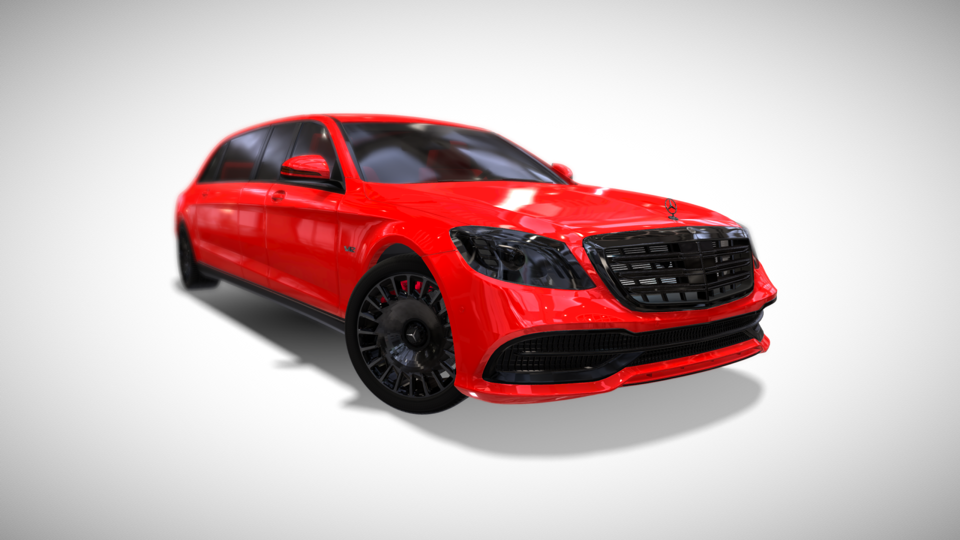 Red Mercedes Benz S650 Limousine - Exterior Photo #1