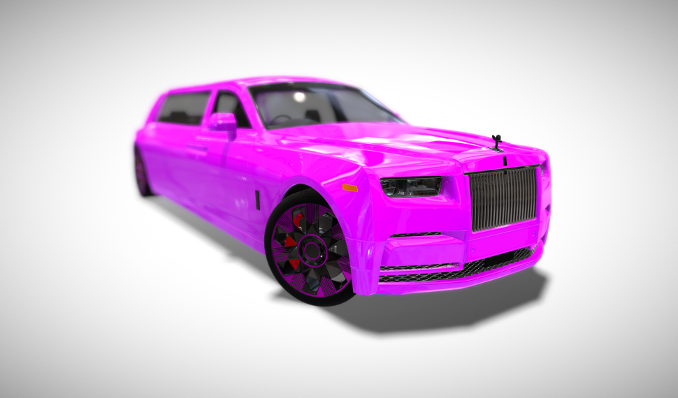 Purple Rolls Royce Phantom Limousine