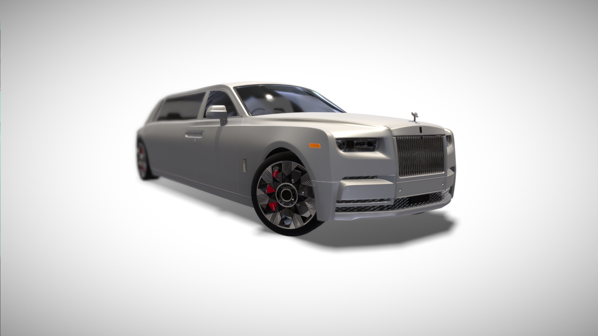 Orange Rolls Royce Cullinan Limousine - Exterior Photo #1