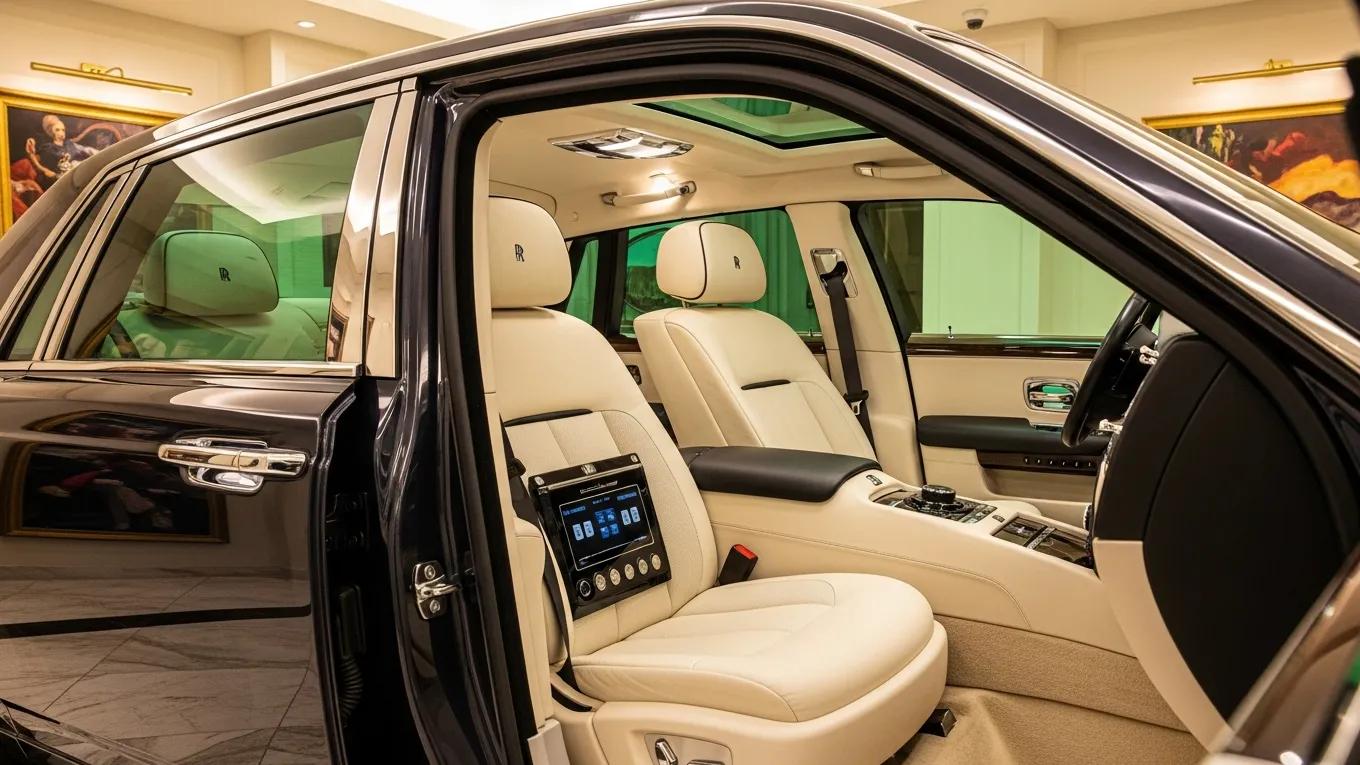 Armored Rolls‑Royce Phantom combining classic luxury with protective upgrades