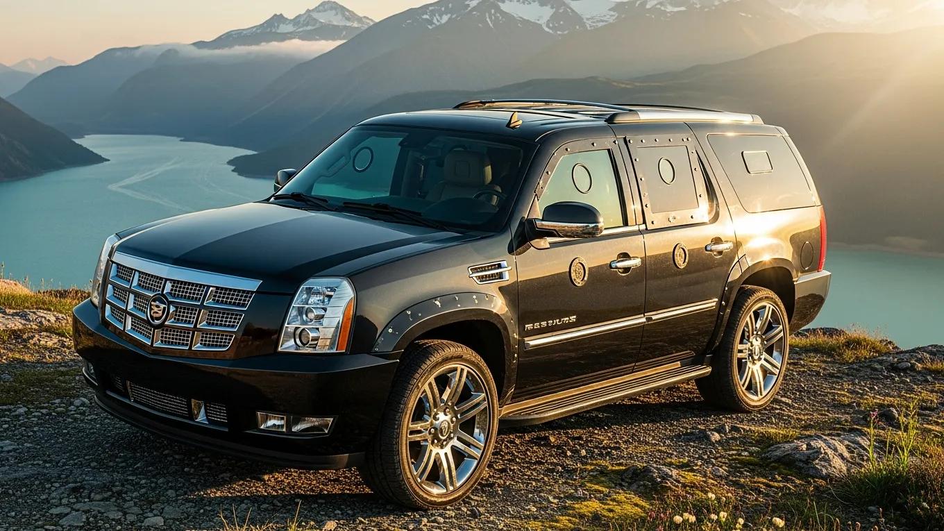 Armored luxury SUV highlighting reinforced construction and refined styling
