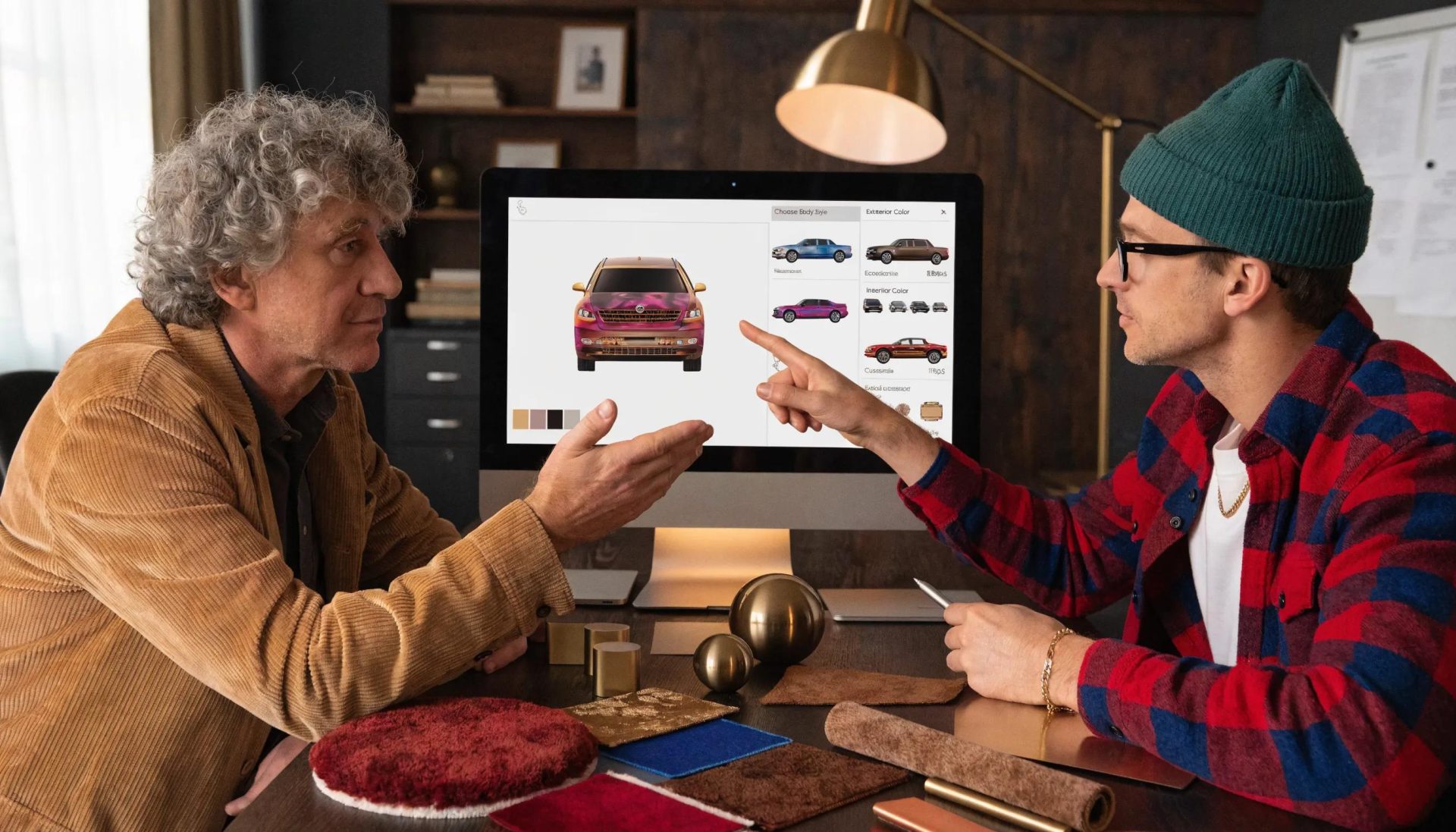 Client designer interaction during luxury limousine customization process